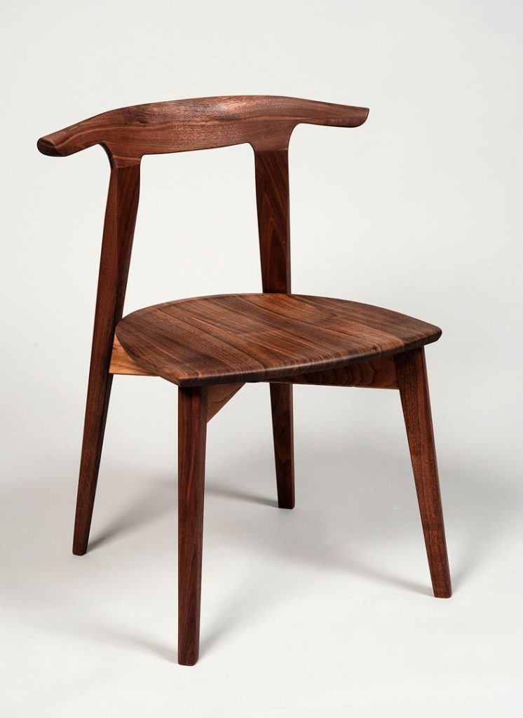 Walnut Chair Handmade by Ken Hicks | Grovewood Gallery