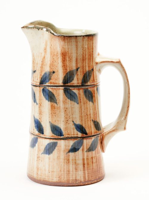 Ceramic bamboo line pitcher by Wei Sun Pottery.