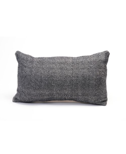 Biltmore Industries pillow in black by local textile artist Deanna Lynch.