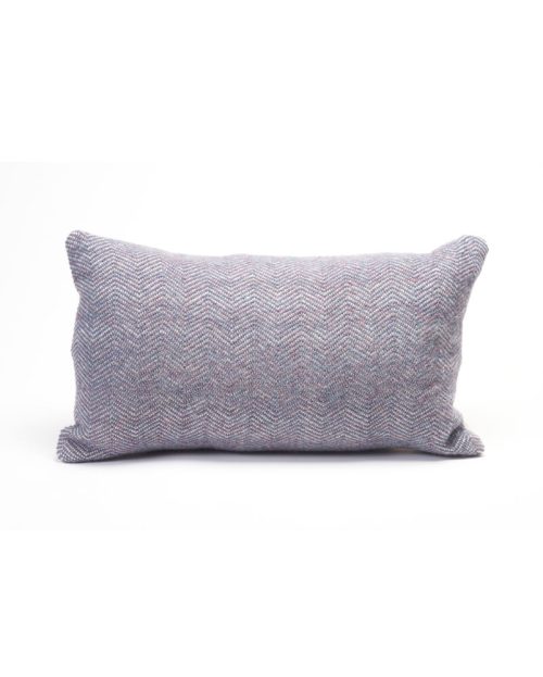 A Biltmore Industries pillow in periwinkle by Deanna Lynch.