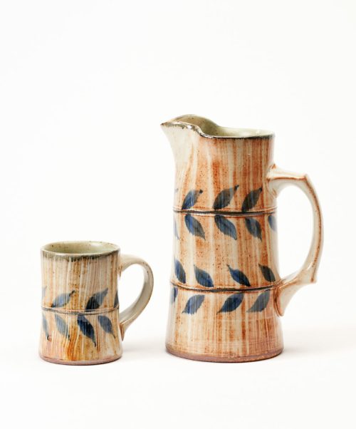 Pitcher and mug handcrafted by Wei Sun Pottery.