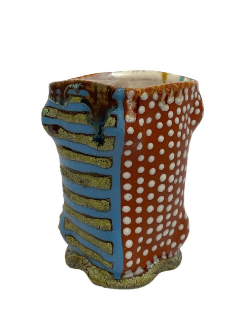 Ceramic cup by artist Ronan Kyle Peterson.