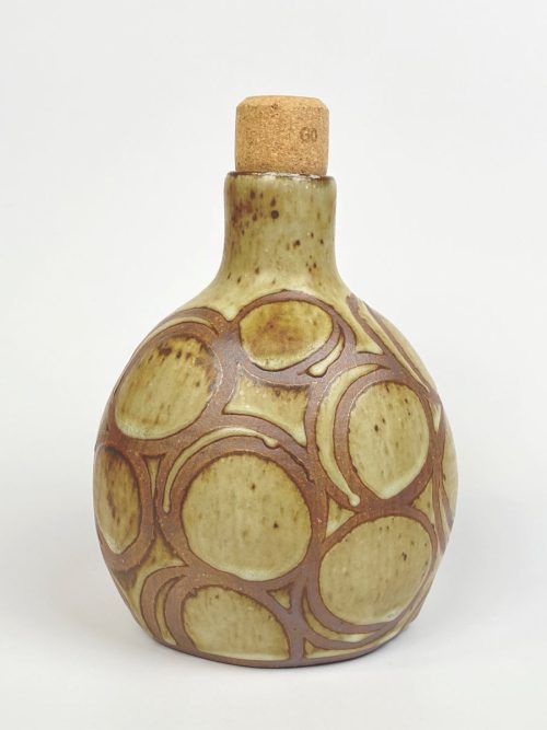 Large ceramic flask by Julie Covington.