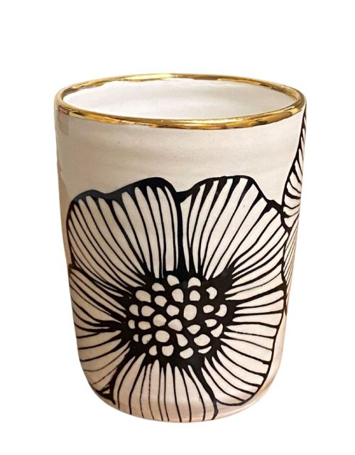 Stoneware tumbler by Nicole Hsieh.