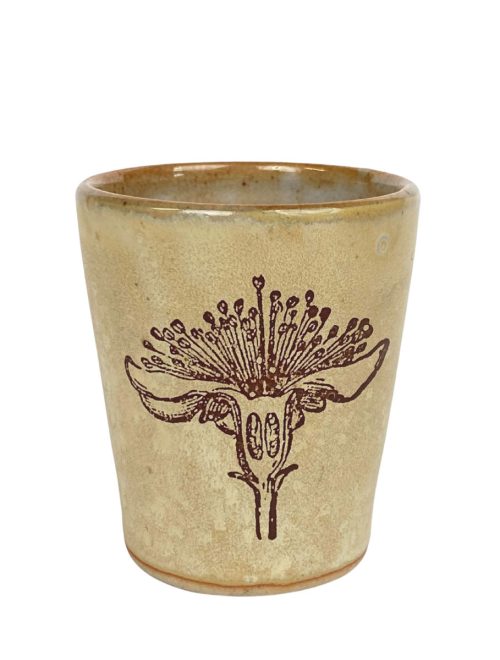 Ceramic story cup by artist Julie Covington.