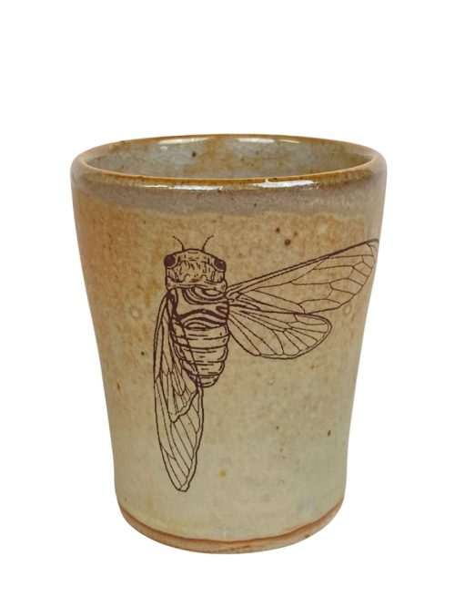 Locust story cup by Julie covington.