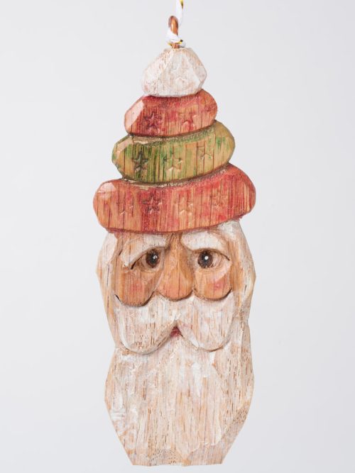 Old world Santa ornament by Bill Apelian.