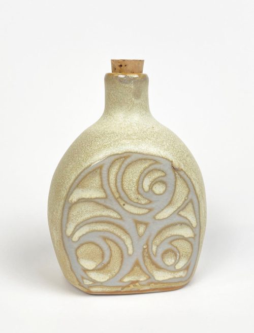 Small ceramic flask by Julie Covington.