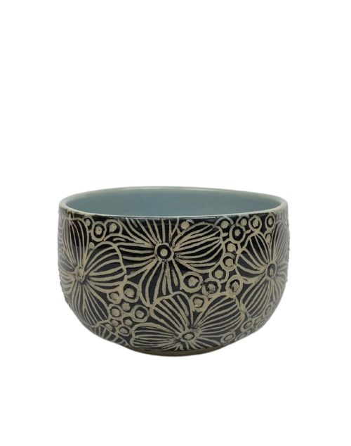 Ceramic treat bowl handmade by Tangled Studios.