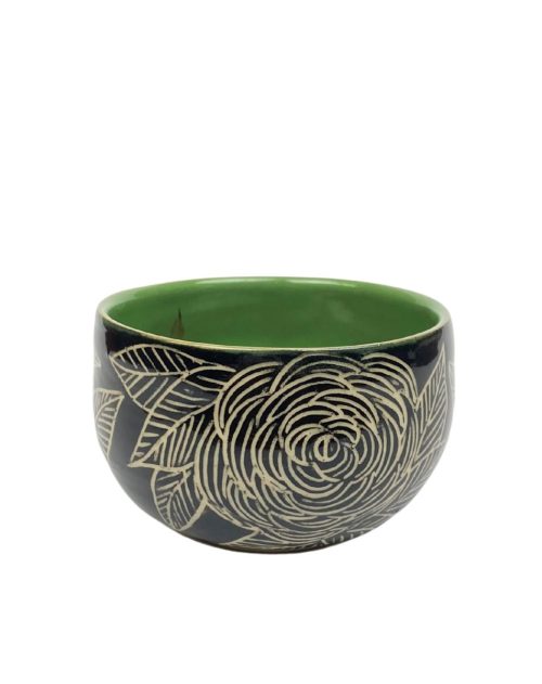 Handmade ceramic treat bowl by Tangled Studios.